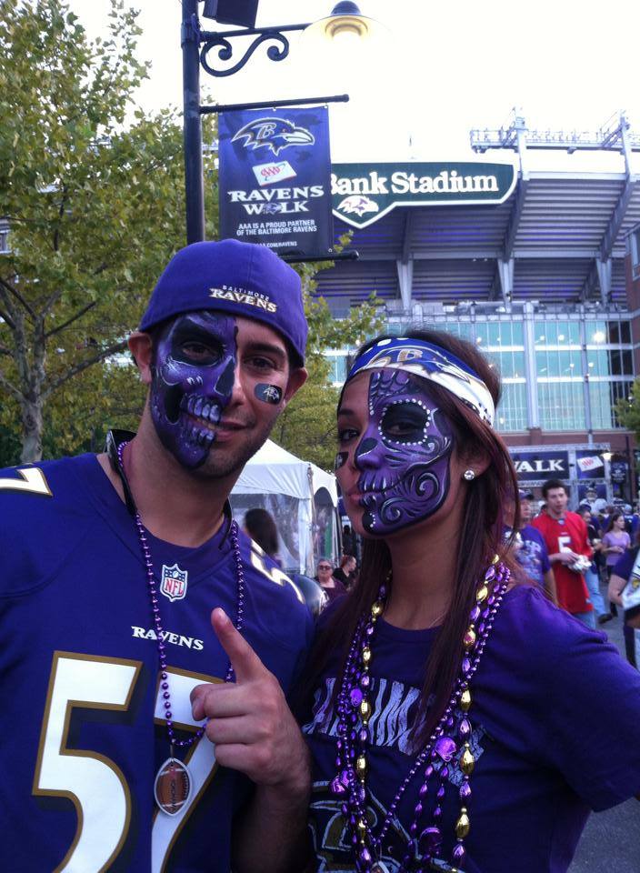 704x960 Ravens Walk 2014 Face Painters! Bright Amp Shining Face Painters - Baltimore Ravens Painting