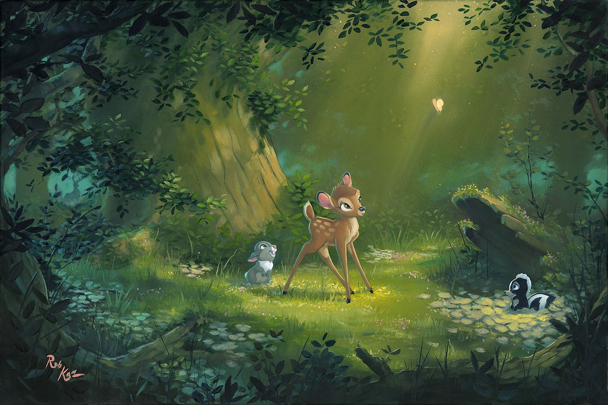 1200x800 Rob Kaz Bambi - Bambi Painting