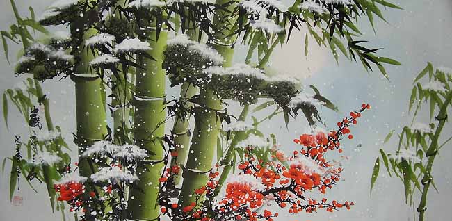 650x318 Chinese Paintings. Chinese Bamboo Paintings - Bamboo Painting