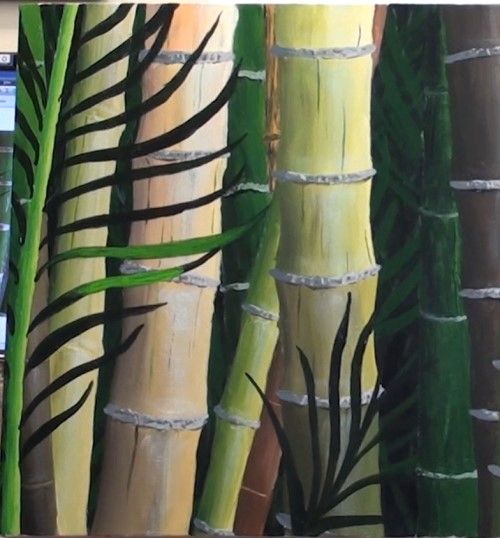 500x538 Free Painting Lesson - Bamboo Painting