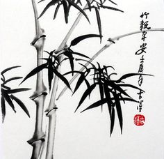 Japanese Bamboo Painting At Paintingvalley.com 