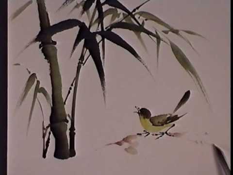 480x360 Bamboo And Bird - Bamboo Painting Images