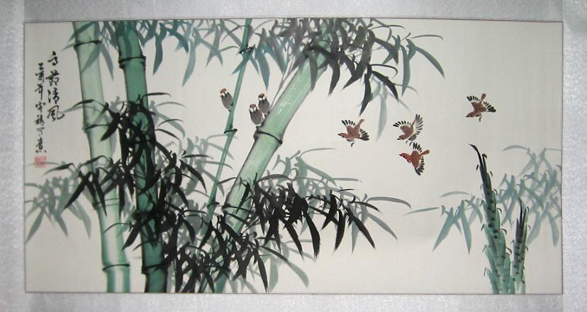 828x441 Feng Shui Chinese Bamboo Painting - Bamboo Painting Images
