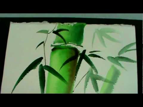 480x360 Watercolor Painting Tutorialbamboo - Bamboo Painting Images