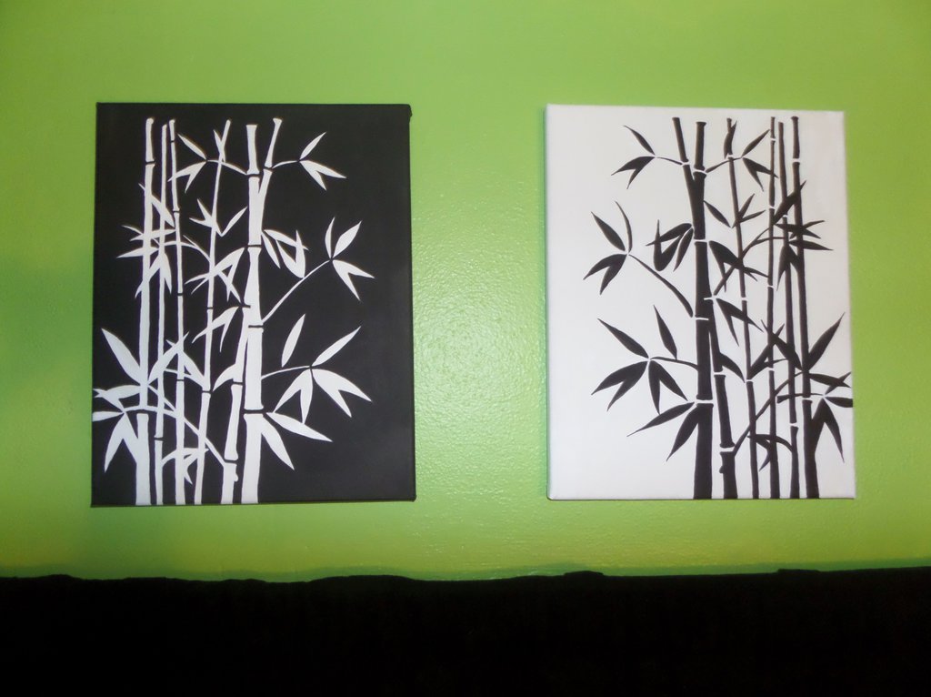 1024x766 Bamboo Acrylic Painting By Interex216 - Bamboo Painting Images