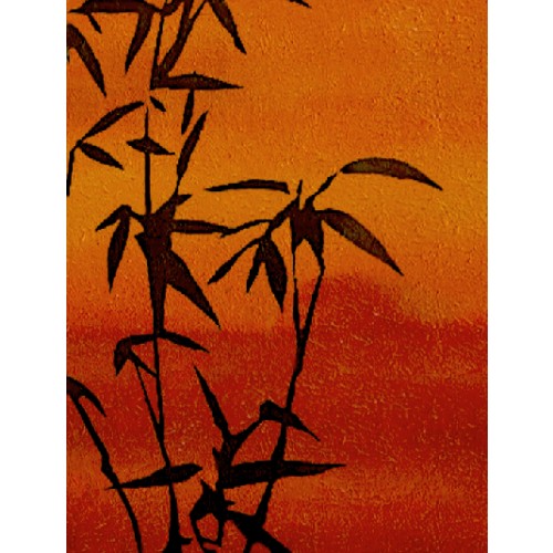 500x500 Blurry Bamboo - Bamboo Painting On Canvas