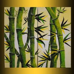 250x250 Bamboo Tree Paintings - Bamboo Tree Painting