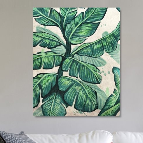 Banana Leaf Painting at PaintingValley.com | Explore collection of ...