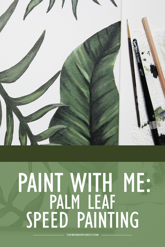 700x1050 How To Paint Palm Leaves - Banana Leaf Painting