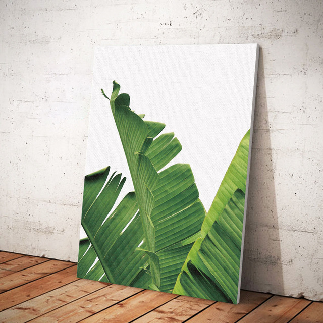 640x640 Multi Size Banana Leaves Canvas Paintings Unframed For Living Room - Banana Leaf Painting