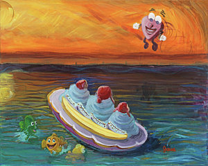 300x240 Banana Split Paintings Pixels - Banana Split Painting