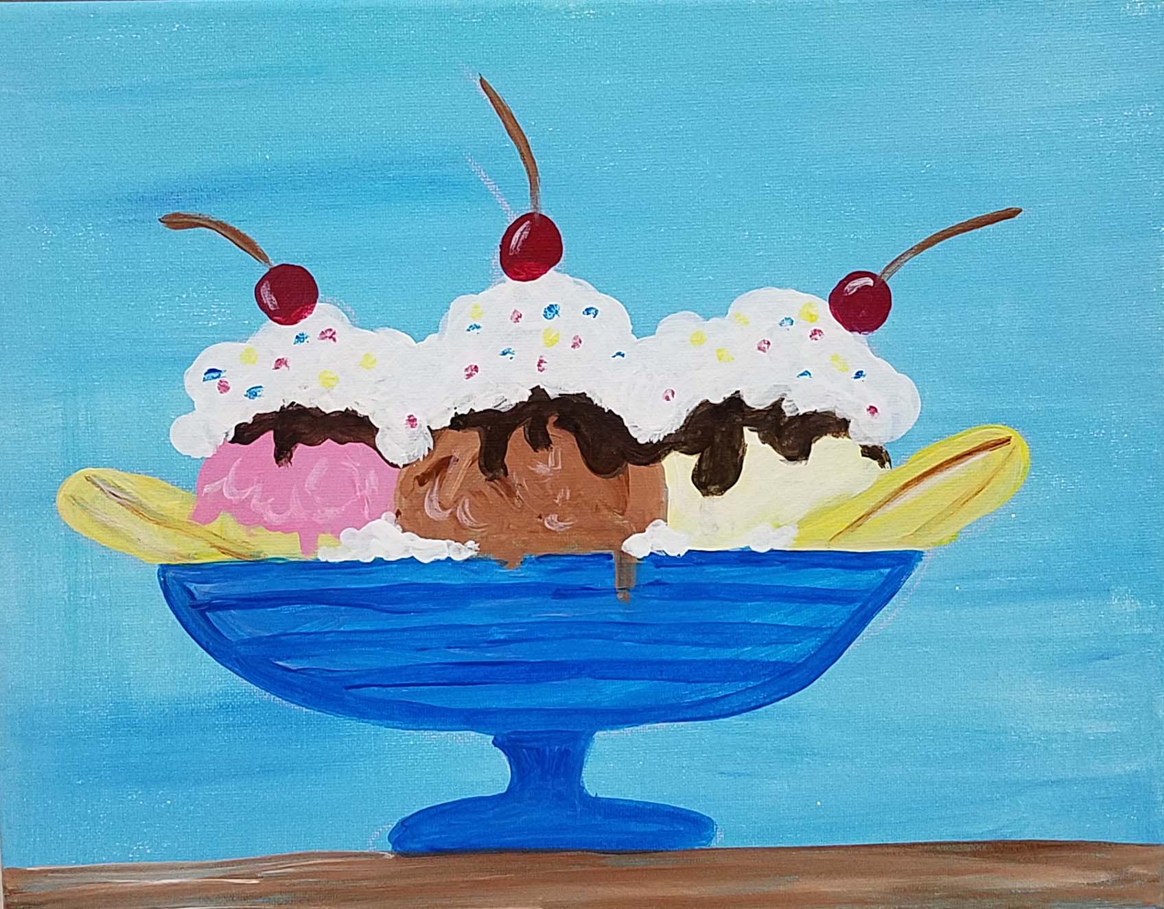 1696x1324 Banana Split Painting 11 14 Classy Pictures 3 10 Am Imbustudios - Banana Split Painting