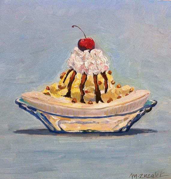 Banana Split Painting at PaintingValley.com | Explore collection of ...