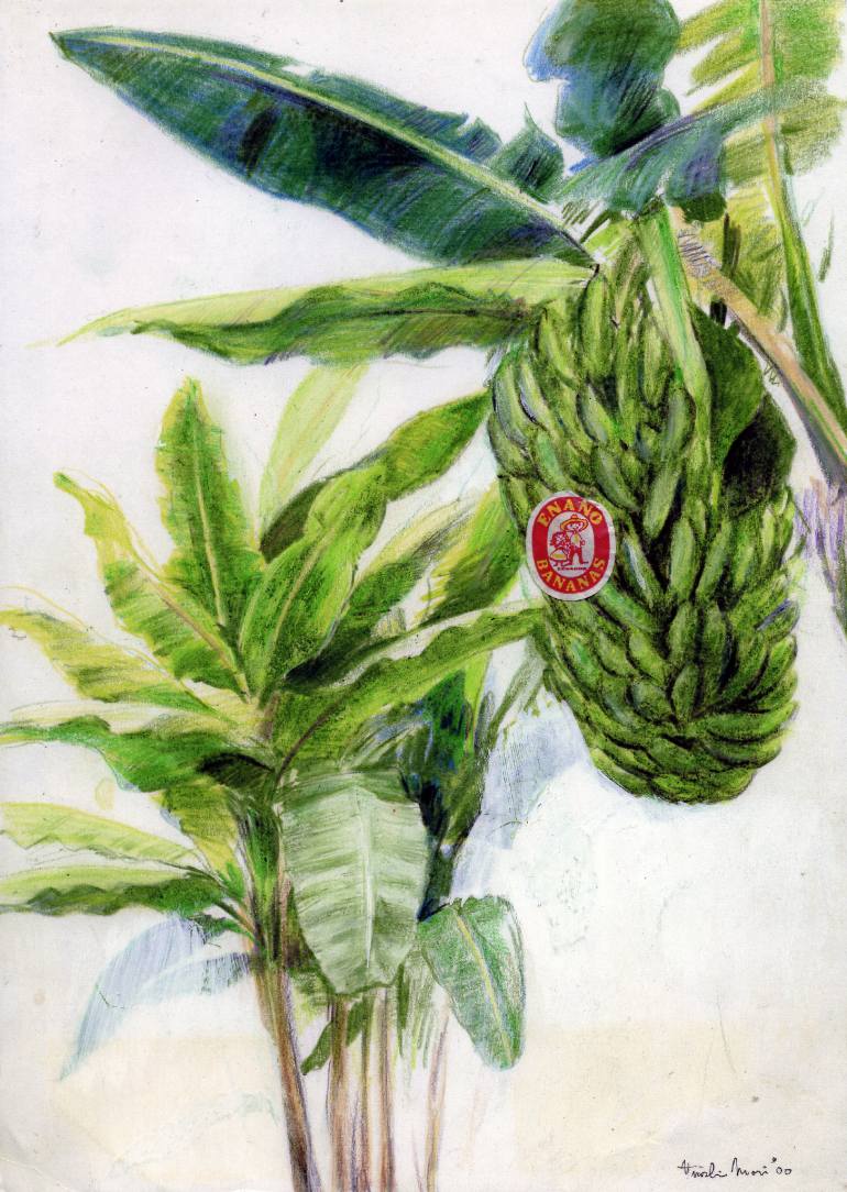 770x1084 Saatchi Art Banana Tree Painting By Hiroshi Mori - Banana Tree Painting