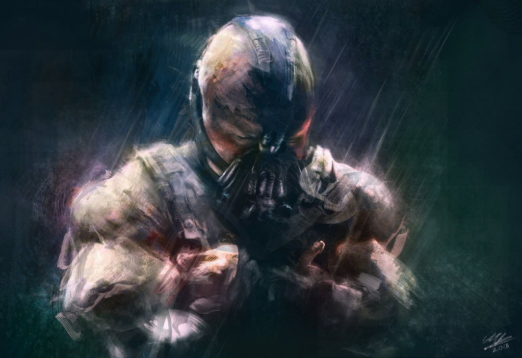 1024x703 Bane Painting By Mikazzz - Bane Painting