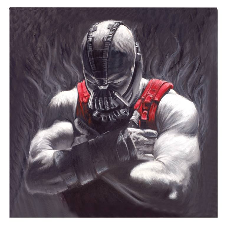 770x770 Saatchi Art Bane, Dark Knight Rises, Batman, Portrait Painting - Bane Painting