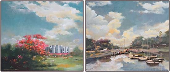 550x233 Mannan's Depiction Of Six Seasons Through Paintings The Asian - Bangladesh Painting