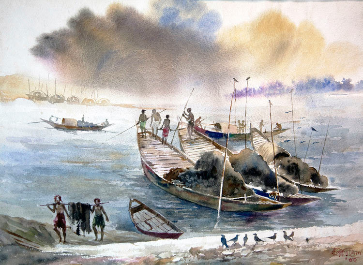 750x548 Paintings Learning To Fly - Bangladesh Painting