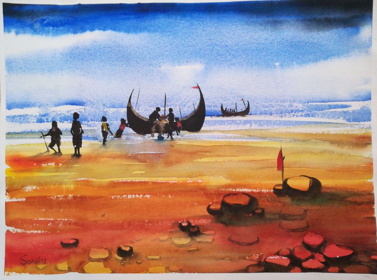 1200x892 Bangladesh 4 (Sada Canvas) - Bangladesh Painting