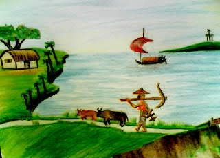320x229 Bangaldesh Art Culture Information Art Gallery - Bangladesh Village Scenery Painting