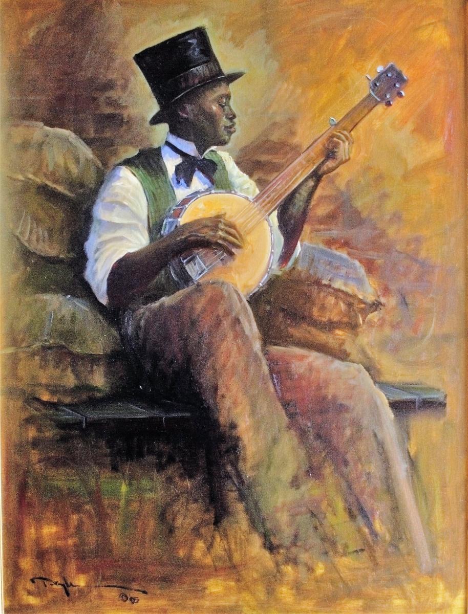 914x1200 Banjo Days Sylvan Highstreet Gallery - Banjo Painting
