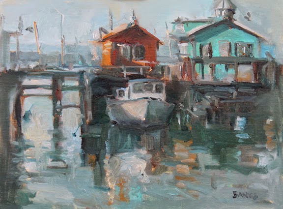 576x425 Life As An Artist Jill Banks Painting Fisherman's Wharf - Banks Painting