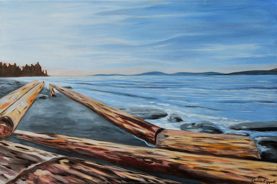 900x599 Spanish Banks Painting By Caroline Liggett - Banks Painting