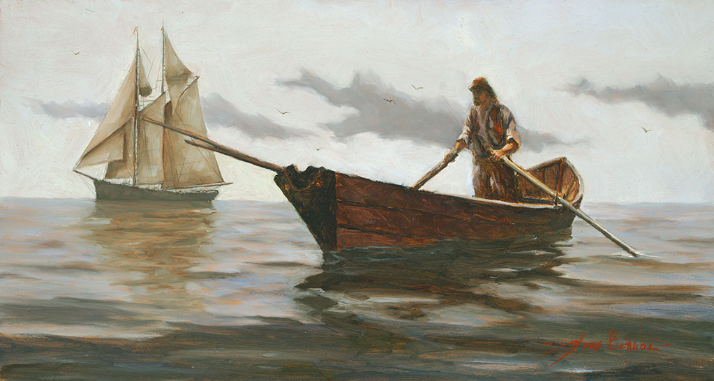 1023x546 The Marine Art Prints Nautical Oil Paintings And Maritime Scenes - Banks Painting