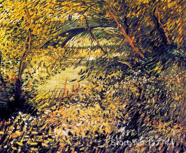640x528 Paintings Of Banks Of The Seine In The Spring Vincent Van Gogh - Banks Painting