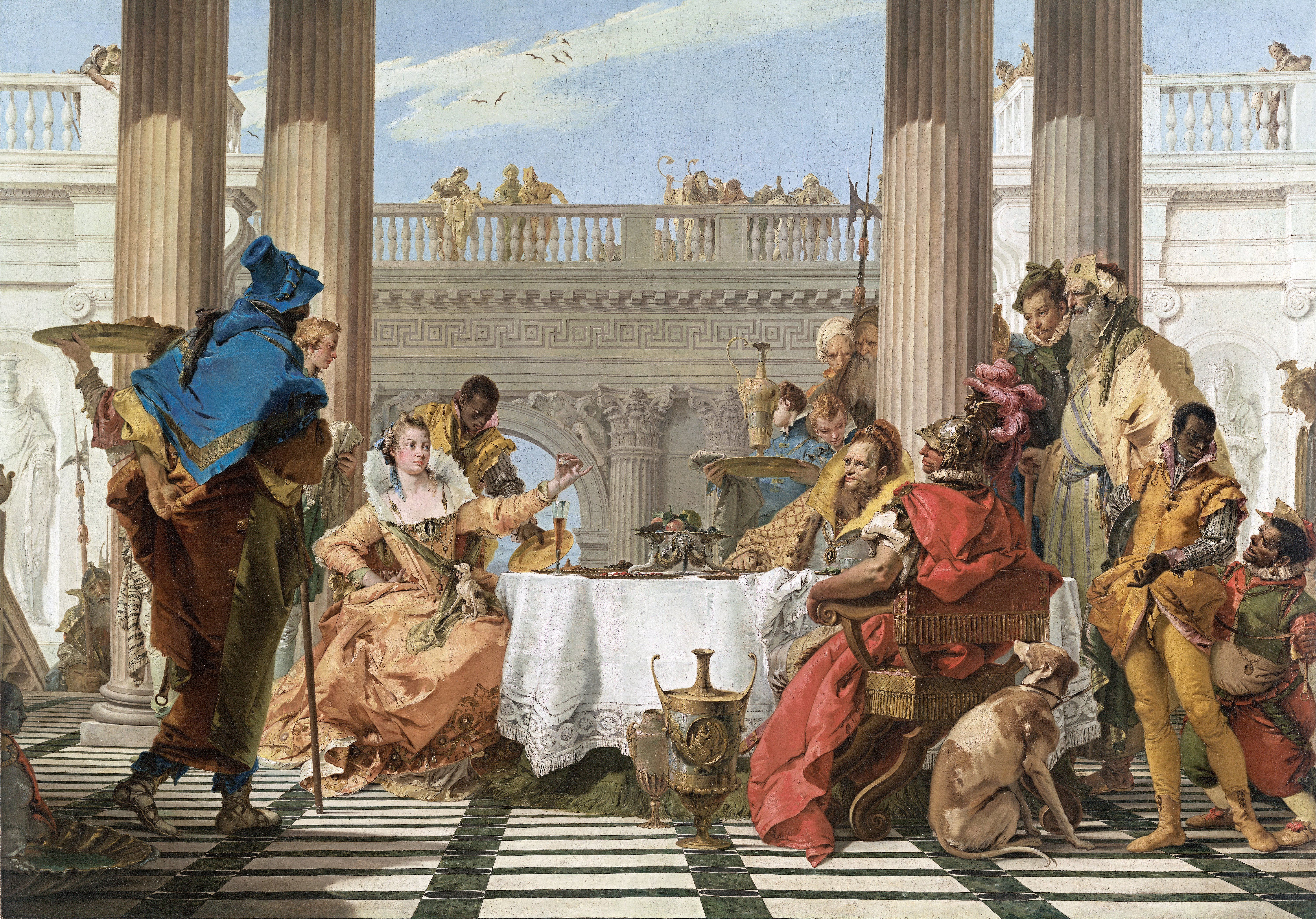 5978x4177 Filegiambattista Tiepolo - Banquet Painting