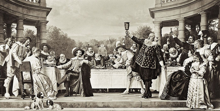 700x355 Jewish Museum Berlin The Restitution Of The Banquet - Banquet Painting