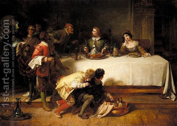 600x428 The Banquet Henry Courtney Selous Reproduction 1st Art Gallery - Banquet Painting