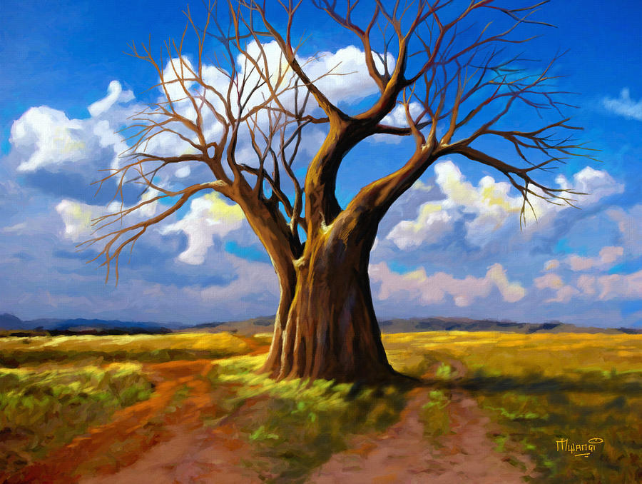 Baobab Tree Painting at PaintingValley.com | Explore collection of ...