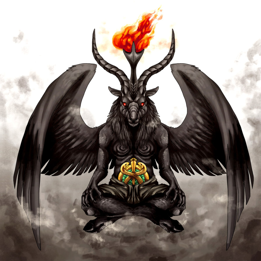 894x894 Baphomet By Byowt - Baphomet Painting