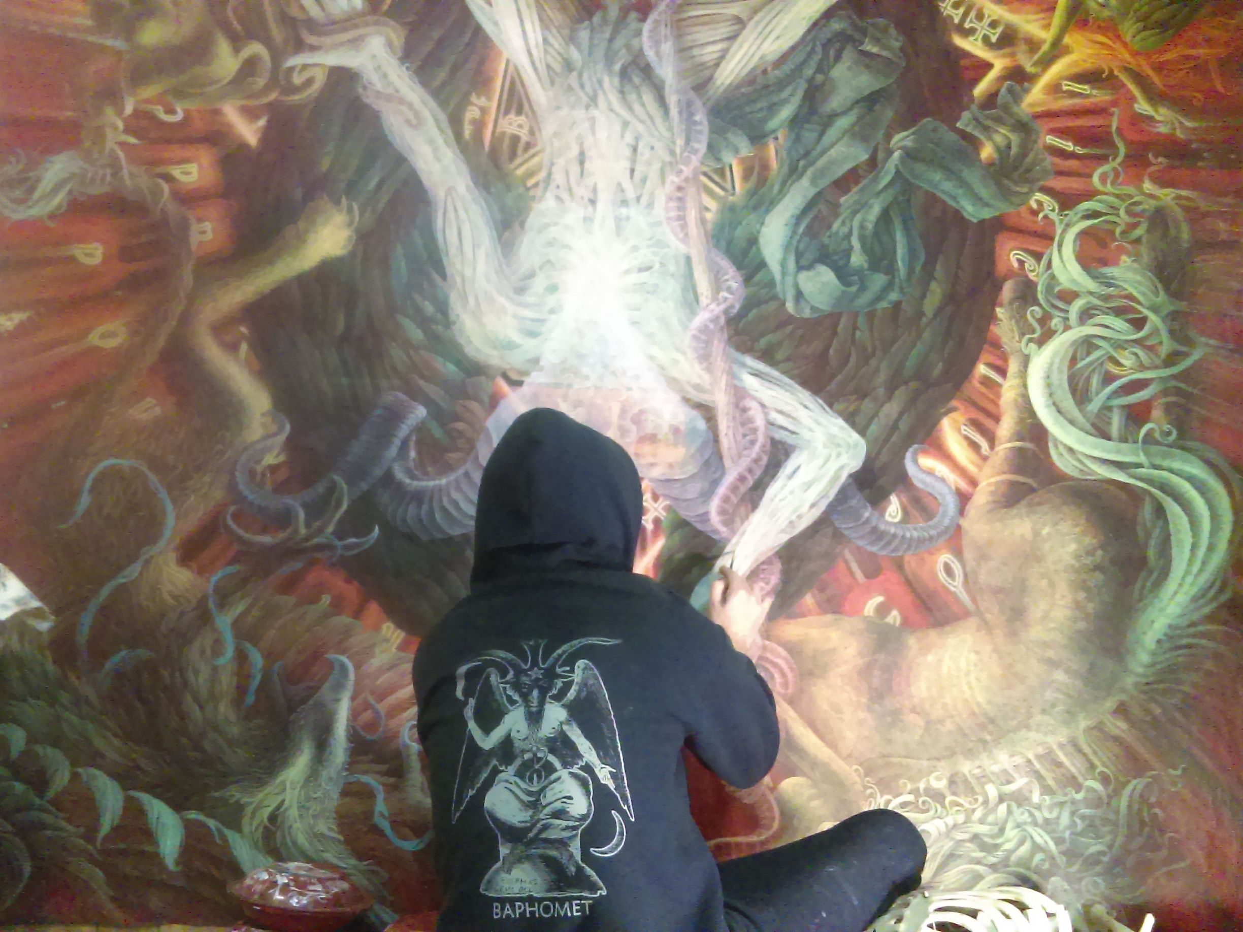 2448x1836 In The Act Of Painting Baphomet (My First Steemit Exclusive) Stee...