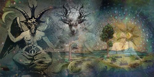 500x250 Baphomet Cerunnos Graphica Baphomet - Baphomet Painting