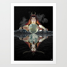 264x264 Baphomet Art Prints Society6 - Baphomet Painting