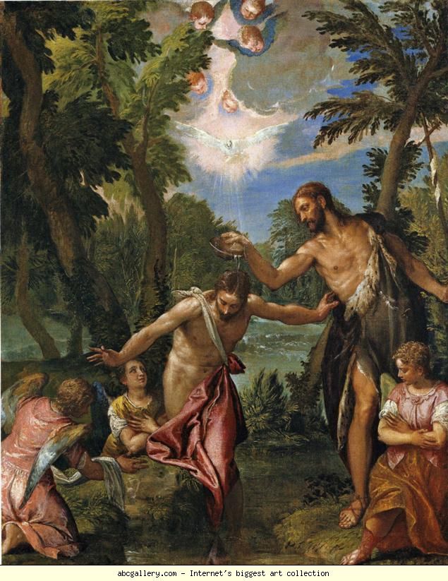 Baptism Of Jesus Christ Painting