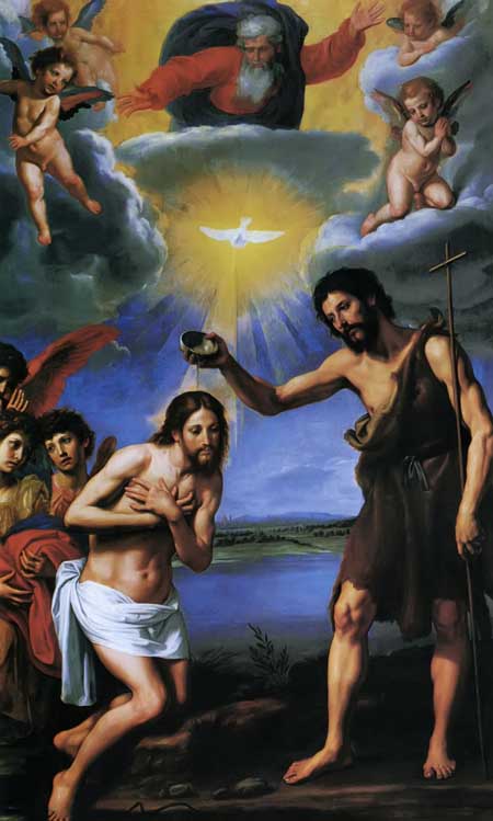 450x749 Jesus Of Nazareth - Baptism Of Jesus Christ Painting