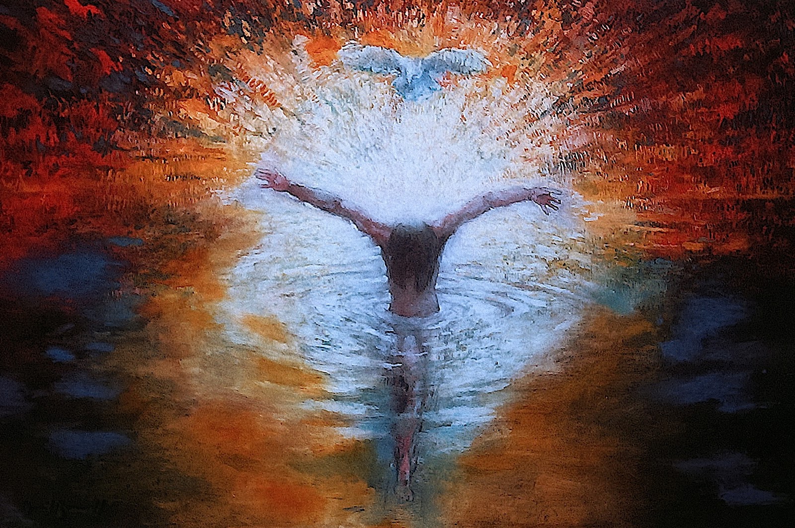 1600x1062 The River Of Life. Baptism Of Jesus - Baptism Of Jesus Painting
