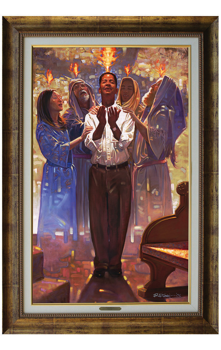 758x1200 Ron Dicianni Baptism In The Holy Spirit Artwork - Baptism Painting