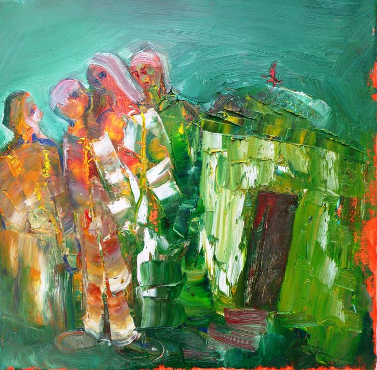 770x757 Saatchi Art The Baptism Painting By George Karafotias - Baptism Painting