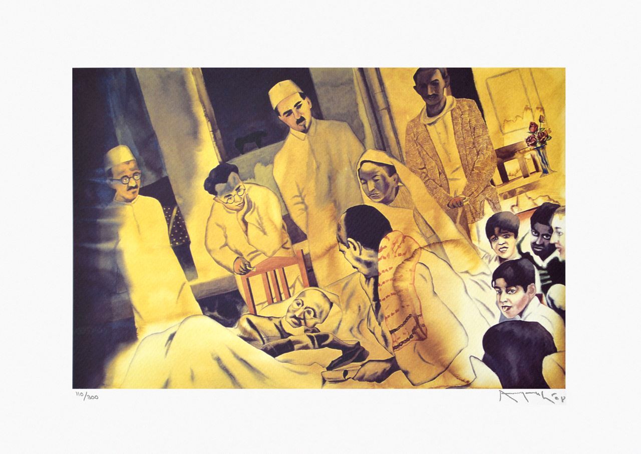 1280x907 Re Imagining Bapu By Atul Didiya - Bapu Painting