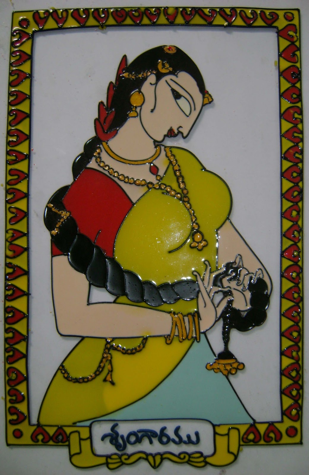 1041x1600 Palette Passion Srungaram - Bapu Painting