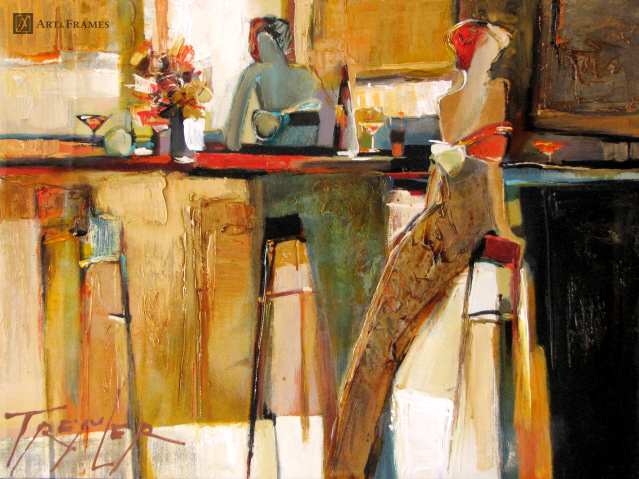 639x479 Yuri Tremler - Bar Scene Painting