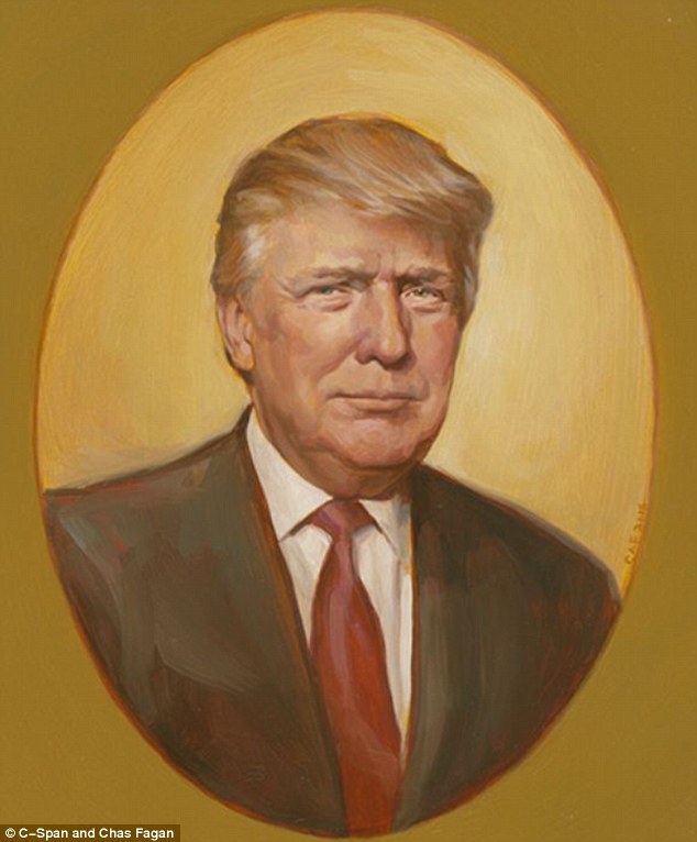 634x766 First Portrait Of Donald Trump Unveiled Although Artist Had - Barack Obama Oil Painting