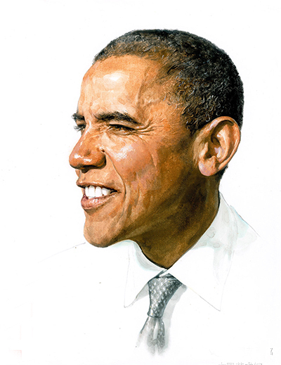 400x519 Barack Obama Portrait Oil Painting Usa Black President Top Art Oil - Barack Obama Oil Painting