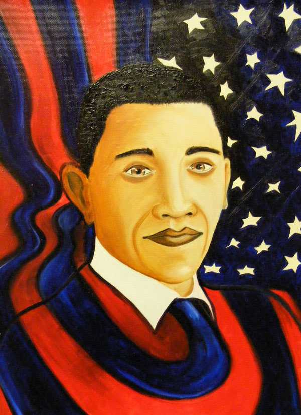 600x828 Bad Paintings Of Barack Obama - Barack Obama Painting