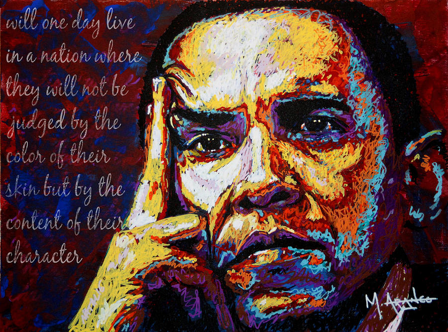 900x667 Obama Painting By Maria Arango - Barack Obama Painting