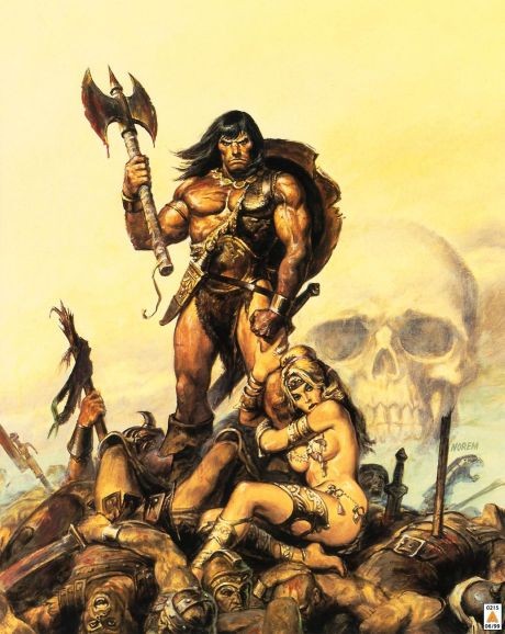 460x578 Doc Tarzan The Savage Barbarian The Incredible Work Of Boris - Barbarian Painting